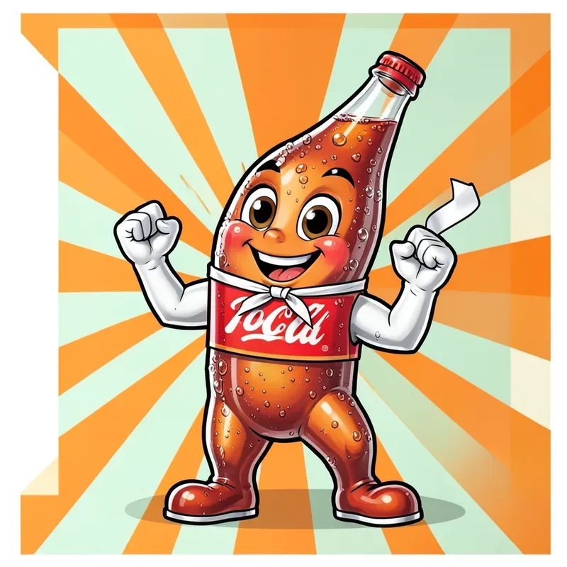 Retro Food Mascot Posters
