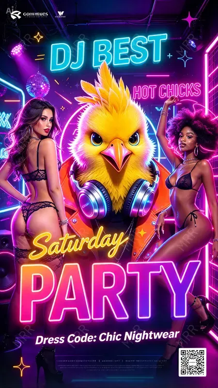 Nightlife Party Girls Posters