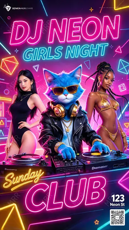 Nightlife Party Girls Posters