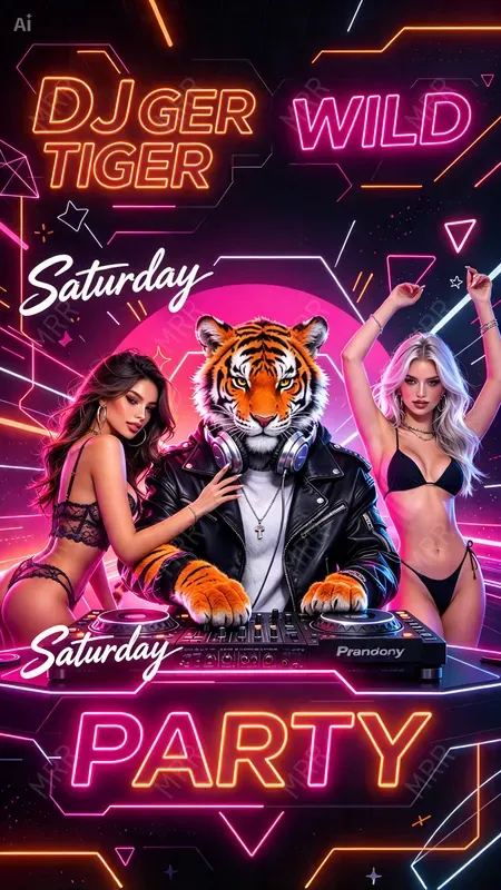 Nightlife Party Girls Posters