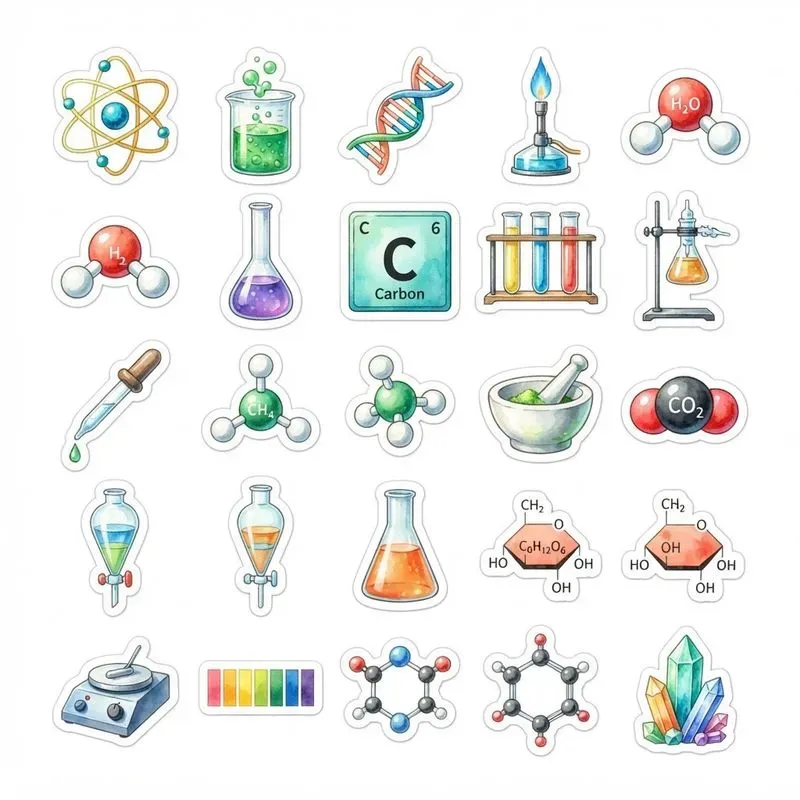 Watercolor Study Stickers