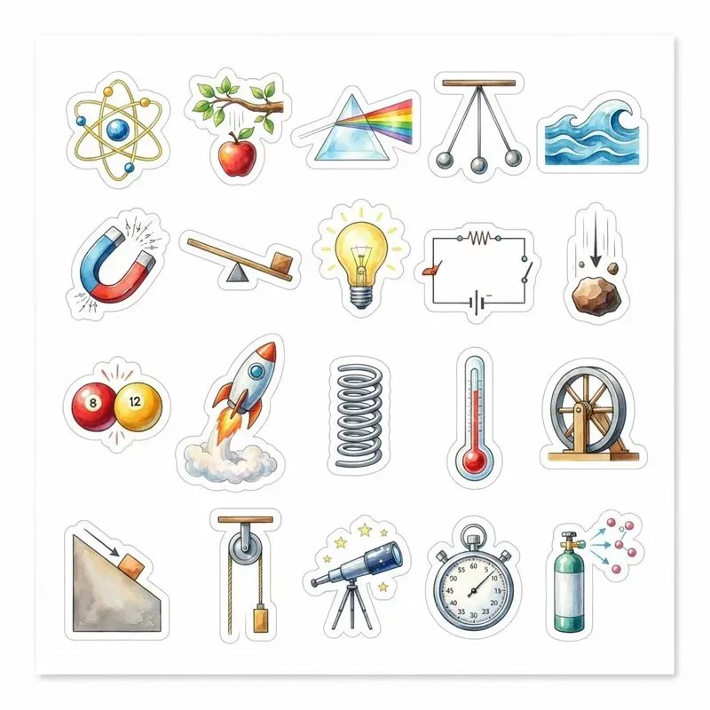 Watercolor Study Stickers