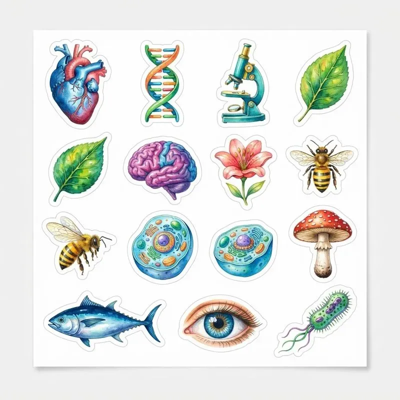 Watercolor Study Stickers