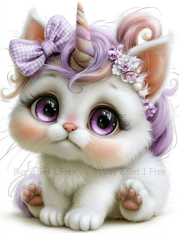Whimsical Unicorn Girl Clipart