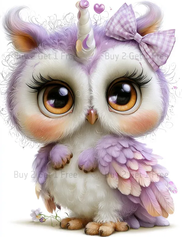 Whimsical Unicorn Girl Clipart