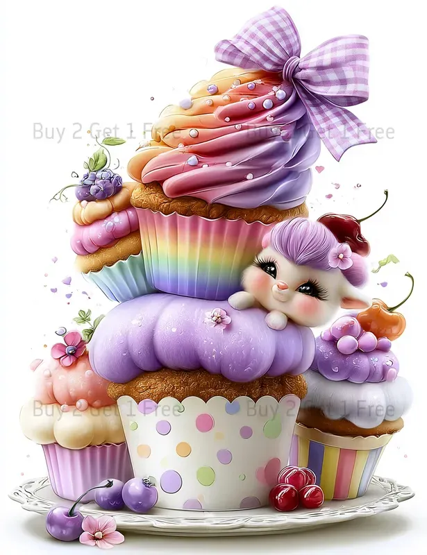 Whimsical Unicorn Girl Clipart