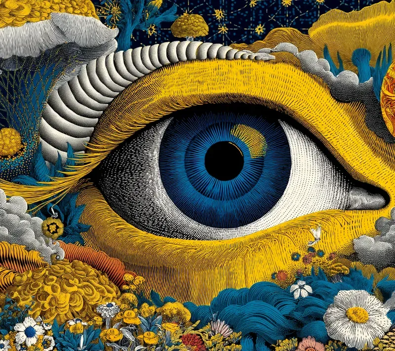 Retro Psychedelic Swirl Poster Art