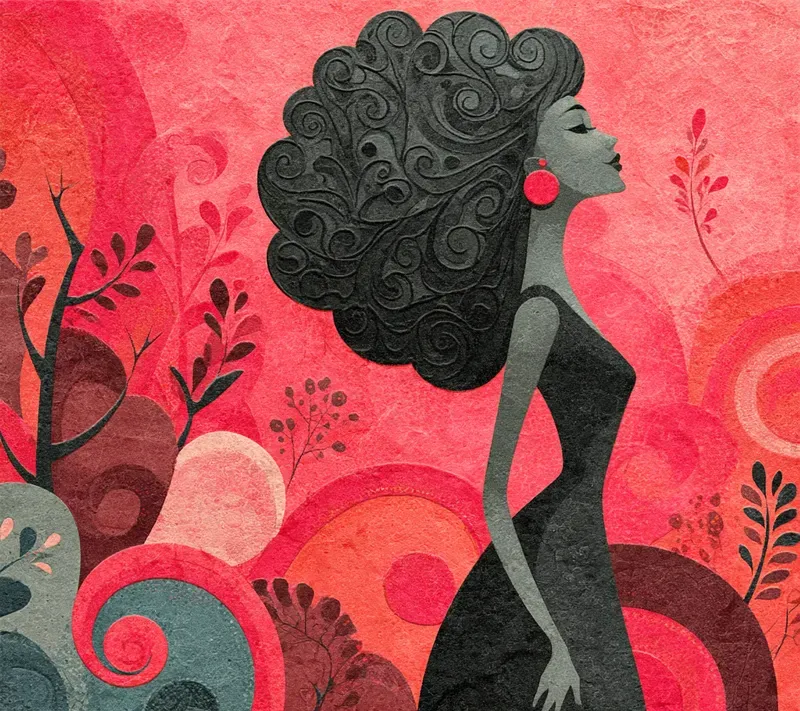 Retro Psychedelic Swirl Poster Art