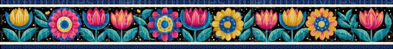 Joyful Border Strips
