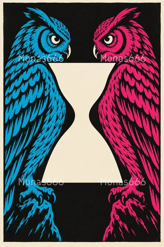 Psychedelic Figure Ground Story Prints