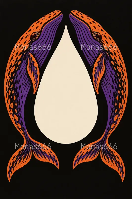 Psychedelic Figure Ground Story Prints