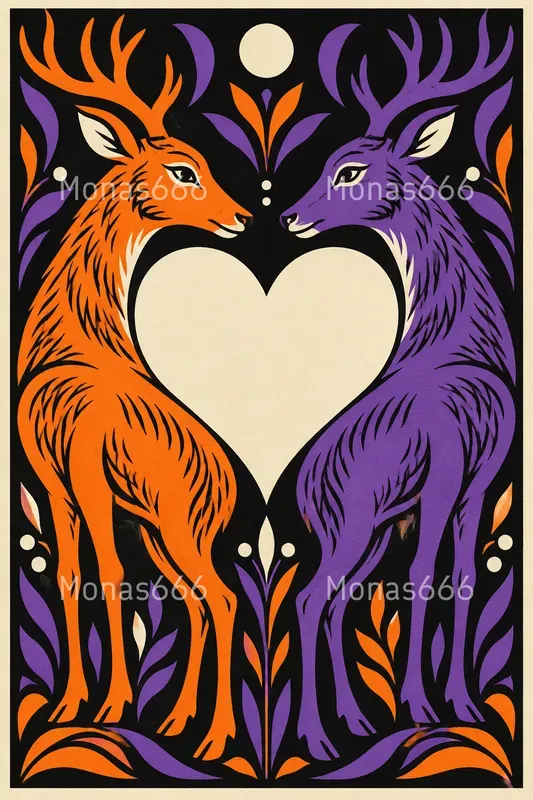Psychedelic Figure Ground Story Prints