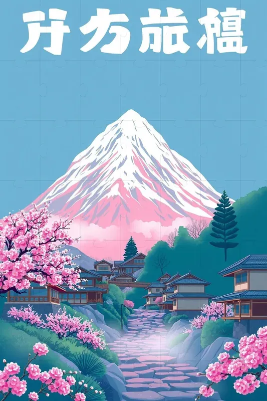 Anime Style Travel Posters