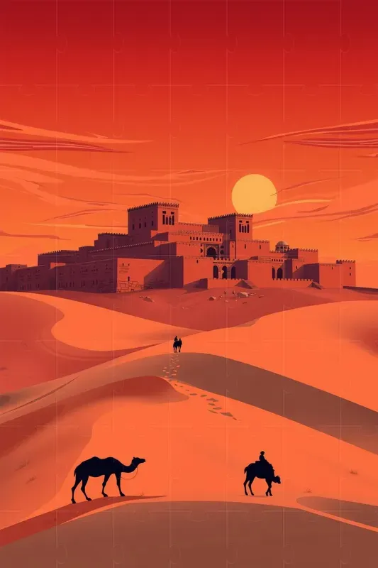Anime Style Travel Posters