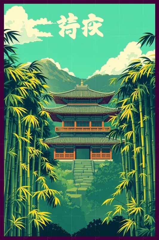 Anime Style Travel Posters