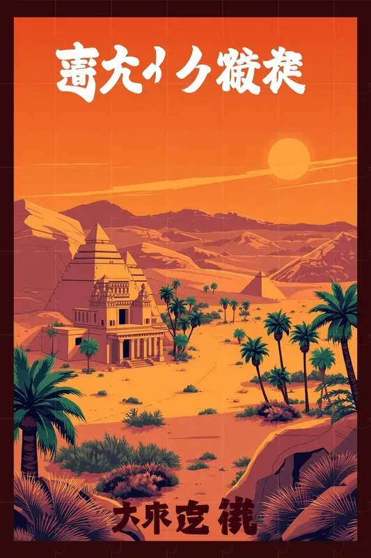 Anime Style Travel Posters