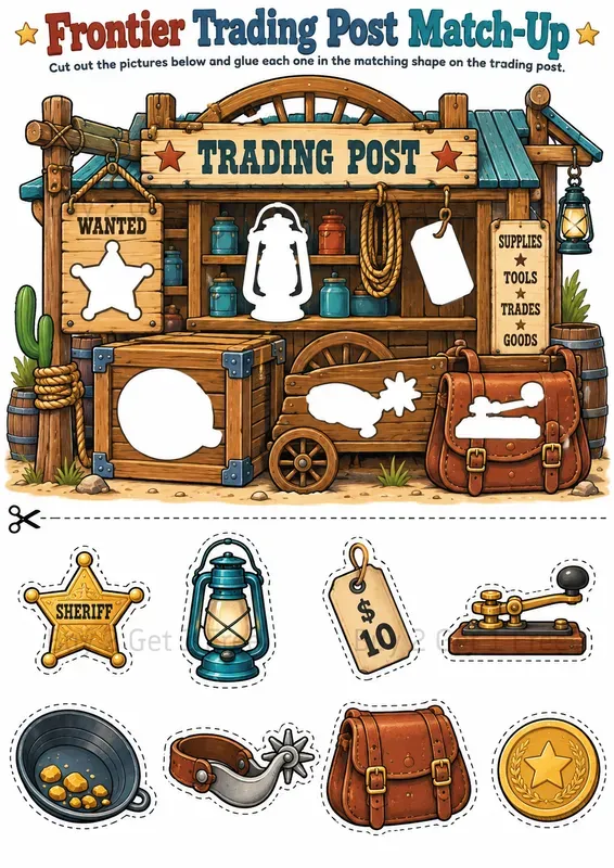 Cut And Paste Visual Matching Worksheets
