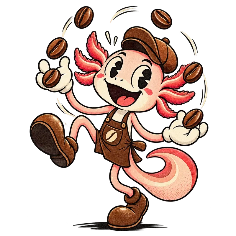 Vintage Rubberhose Cafe Mascot Cliparts