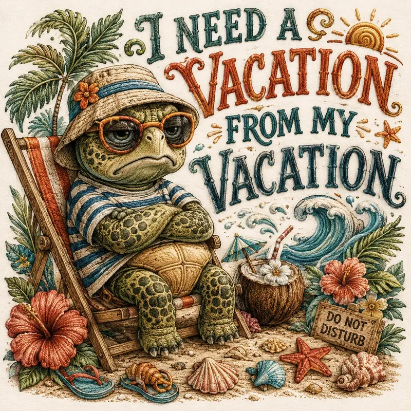Cozy Handdrawn Summer Characters