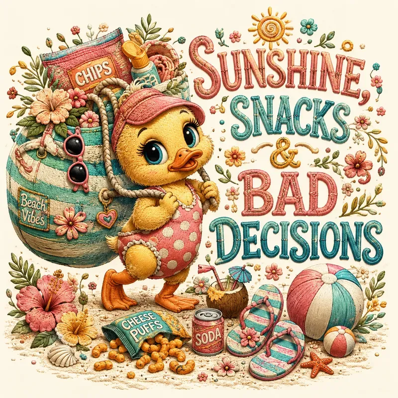 Cozy Handdrawn Summer Characters