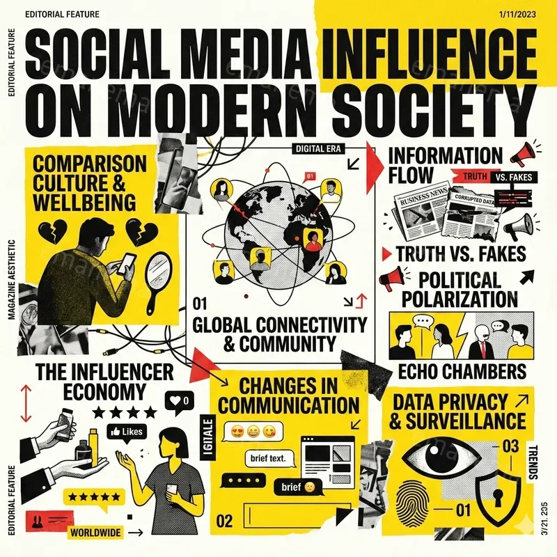 Collage Style Editorial Infographics