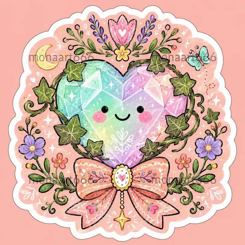 Crayon Folk Sticker Art