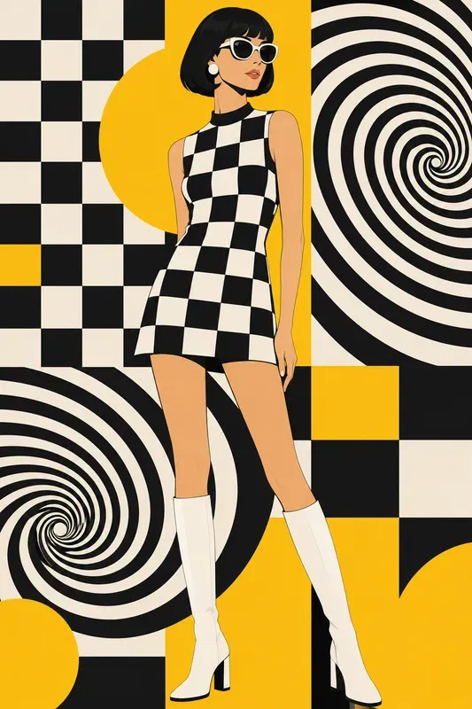 Chic Vector Fashion Art