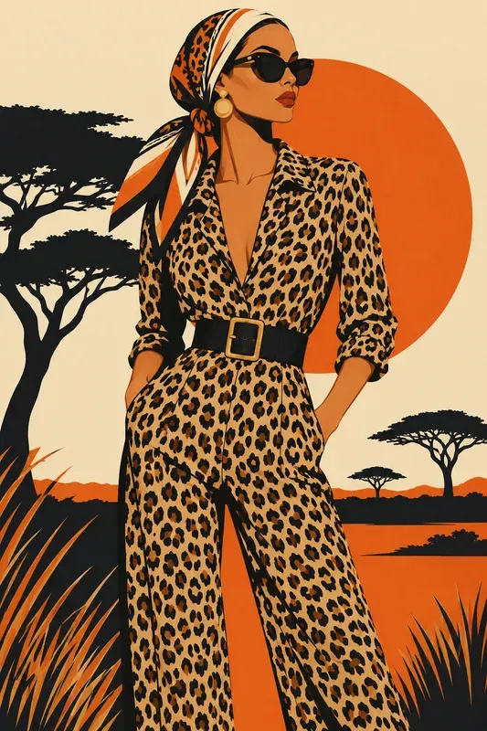 Chic Vector Fashion Art