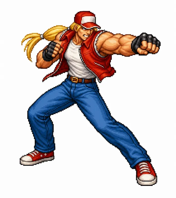 90s Arcade Fighting Game Pixel Sprites