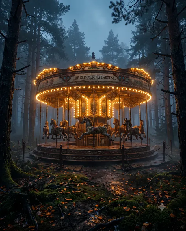 Cinematic Eerie Forest Prints