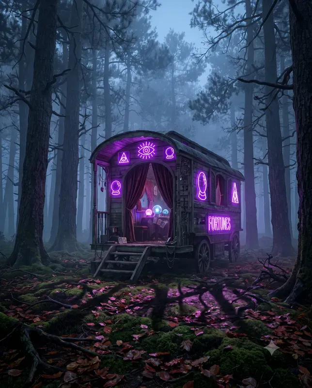 Cinematic Eerie Forest Prints