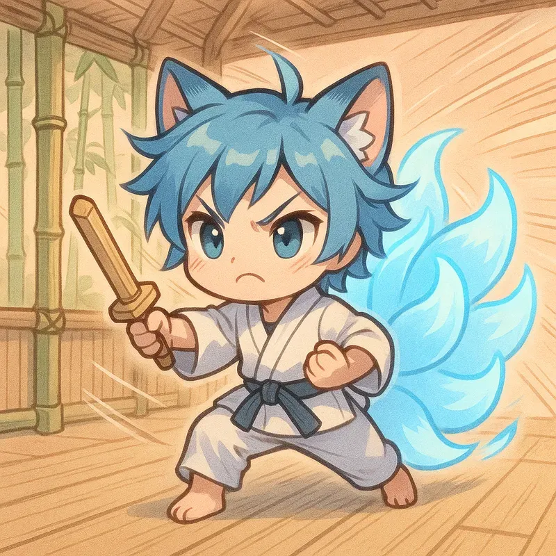 Chibi Kitsune Hybrids Training