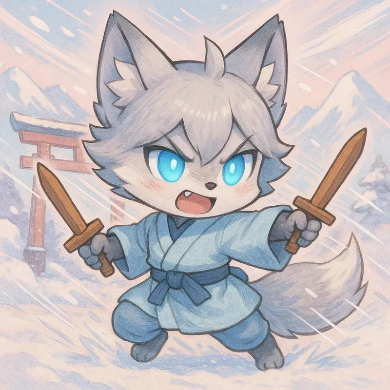Chibi Kitsune Hybrids Training