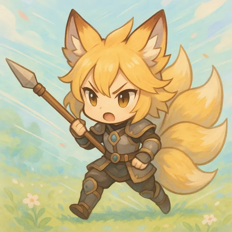Chibi Kitsune Hybrids Training