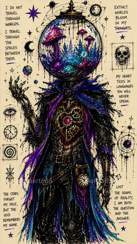 Chaotic Divine Scribble Aesthetics