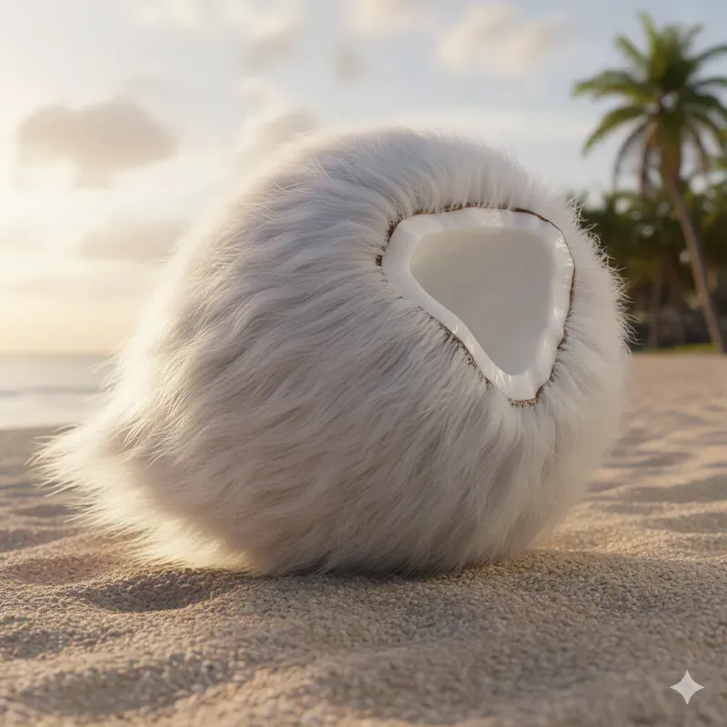 Surreal Furry Fruit Art