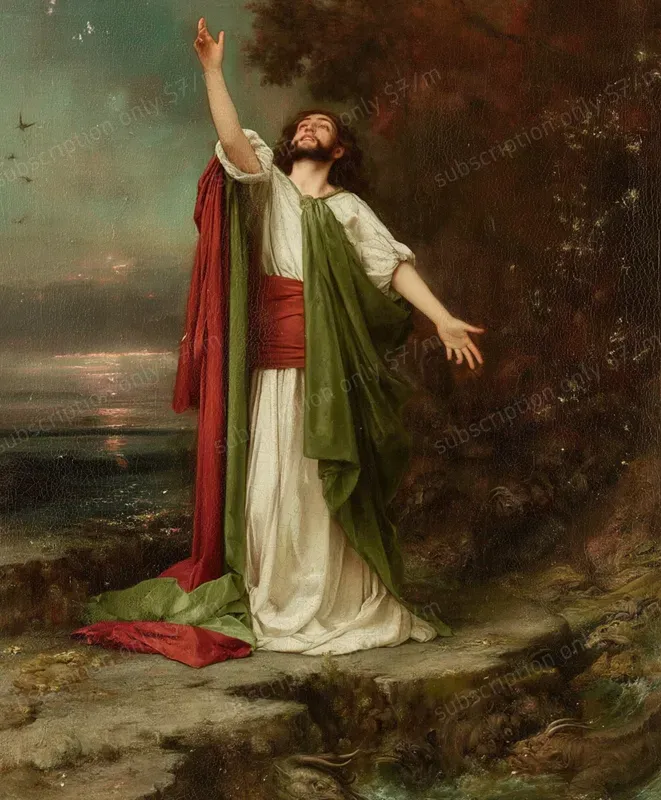 Biblical Mythology Oil Scenes