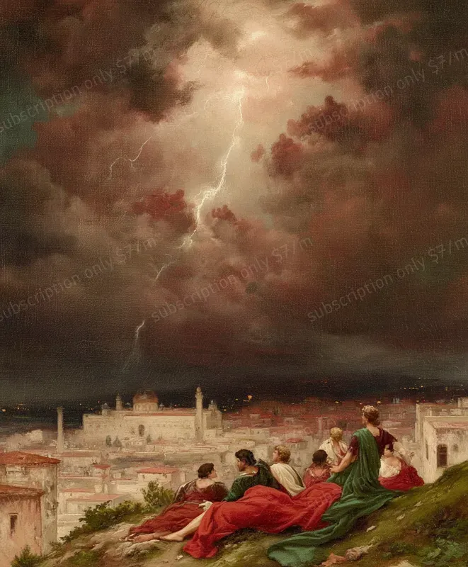 Biblical Mythology Oil Scenes