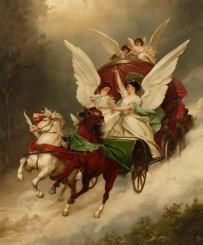 Biblical Mythology Oil Scenes