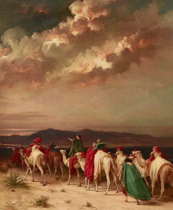 Biblical Mythology Oil Scenes