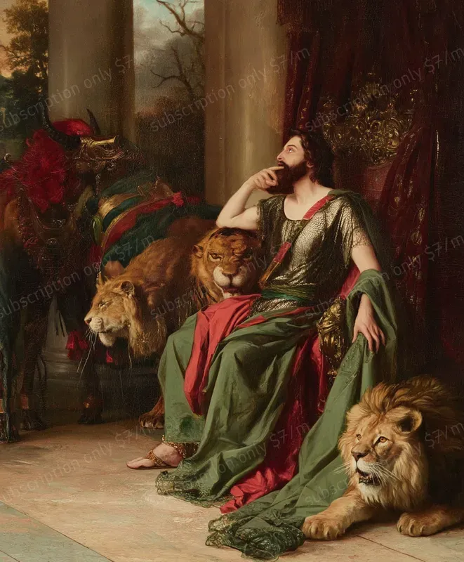 Biblical Mythology Oil Scenes