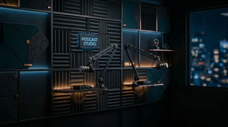 Podcast Virtual Studio Backgrounds