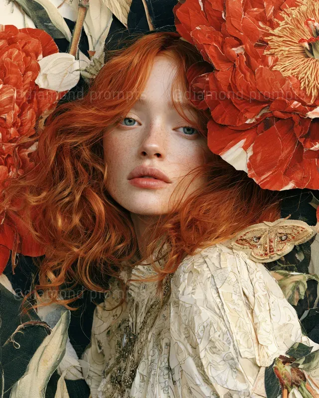 Whimsical Mixed Media Portrait Collages