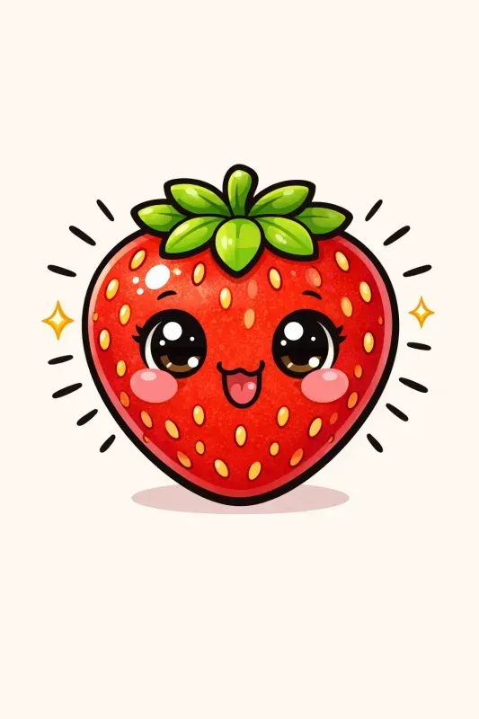 Cute Cartoon Fruit Characters