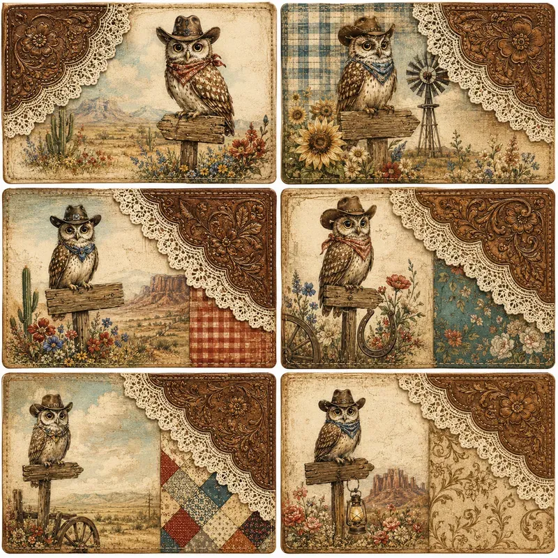 Vintage Western Scalloped Pockets