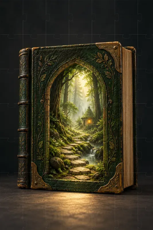 Enchanted Book Doorway Posters