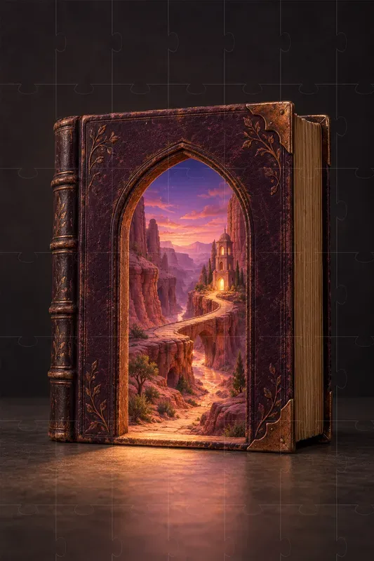 Enchanted Book Doorway Posters