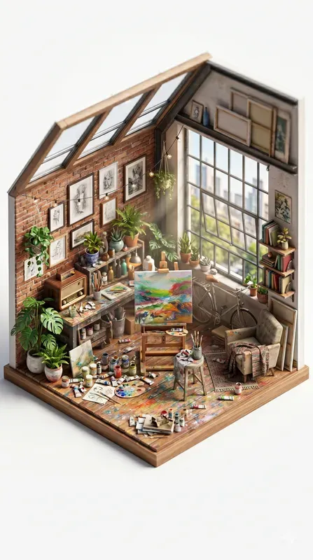 Isometric 3D Dioramas