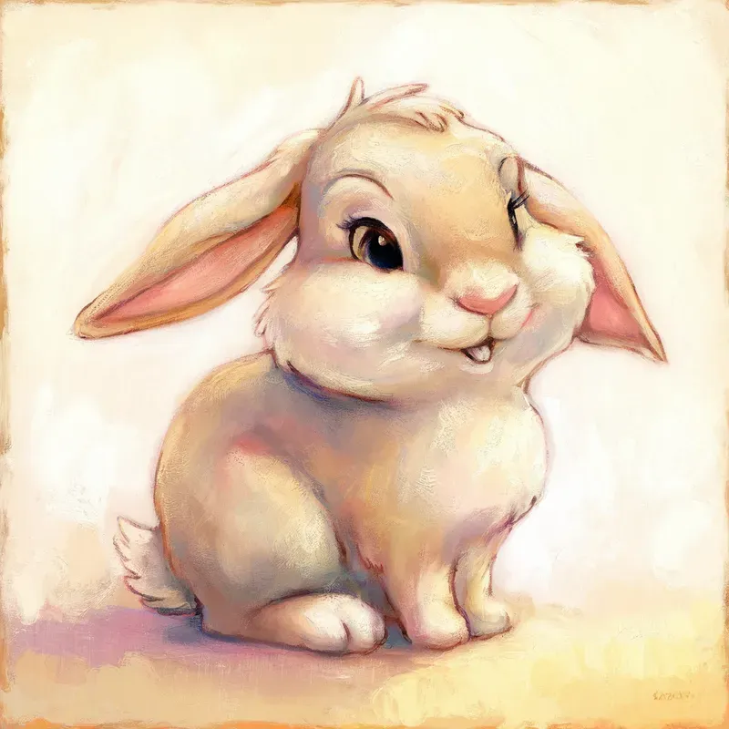 Whimsical Pastel Animal Portraits