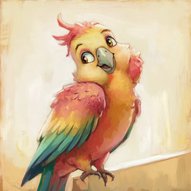 Whimsical Pastel Animal Portraits